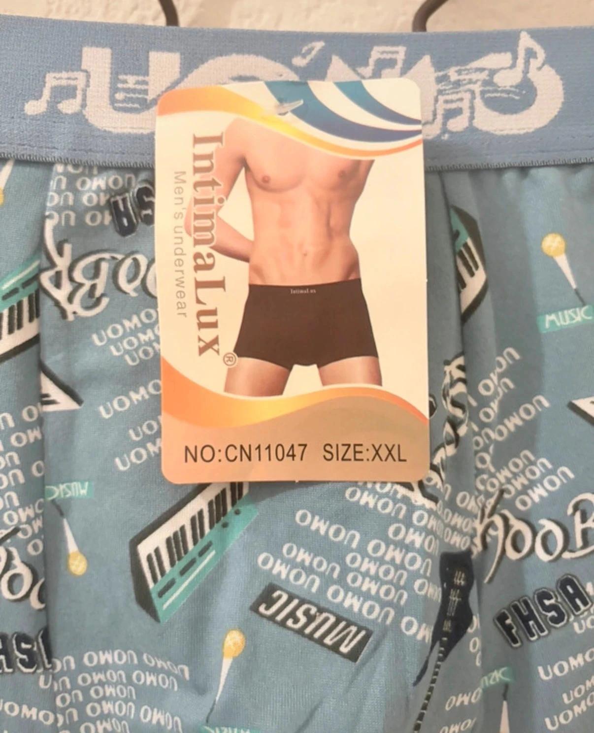 Nieuwe IntimaLux Heren Boxer - Muziek Motief - Maat XXL – photo 3